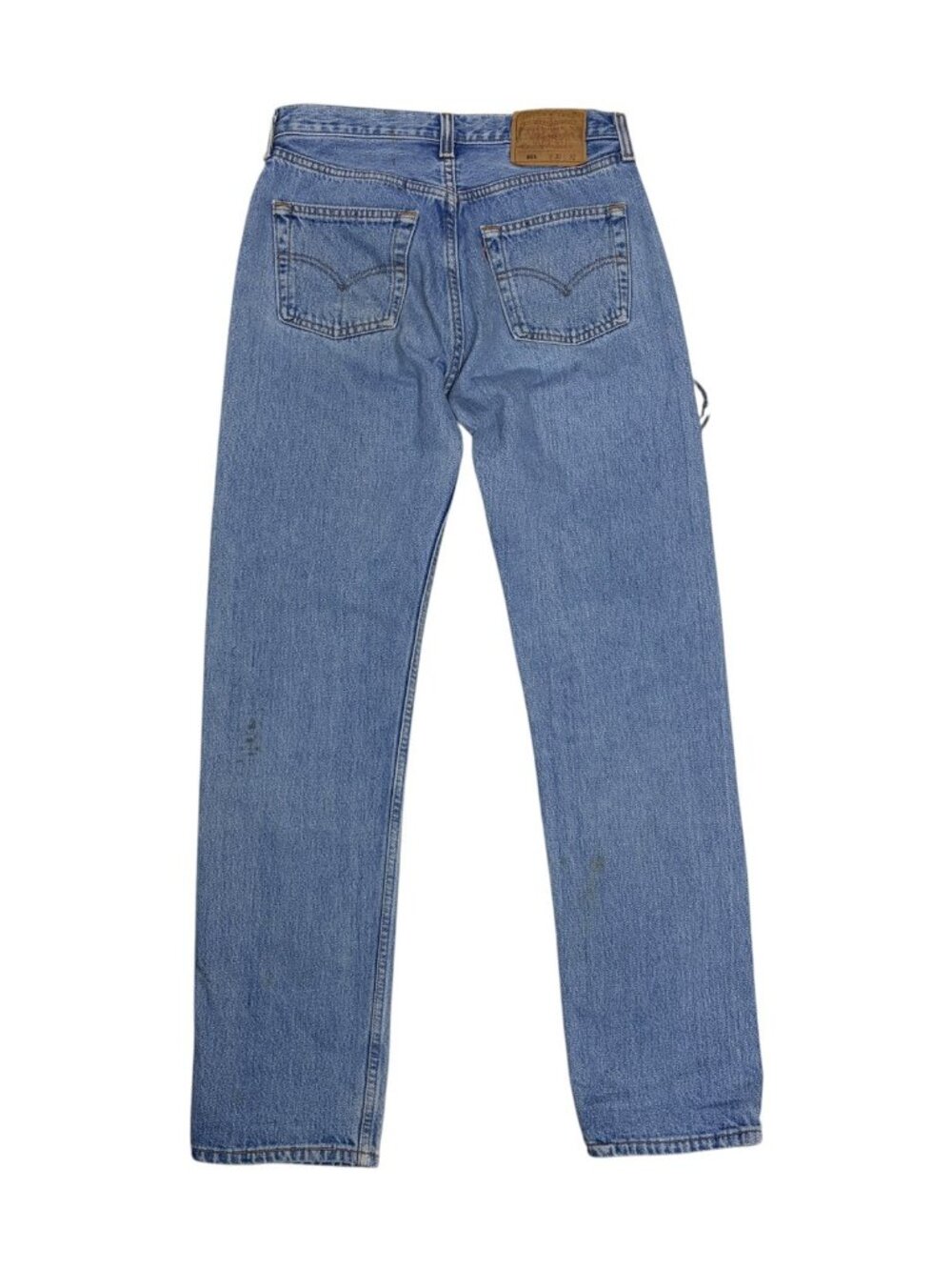 VINTAGE 80s LEVIS Jeans Junya Patch Boro Sashiko Distressed Denim Womens 30x32 - Picture 3 of 7